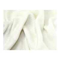 Lurex Woven Suiting Dress Fabric Ivory & Silver