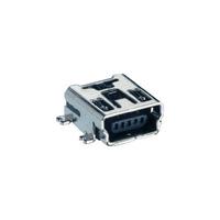 Lumberg 2486 01 Mini USB 2.0 Socket Chassis Socket Type B for PCB ...