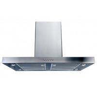 luxair la90 flti ss 90cm flt flat island cooker hood in stainless stee