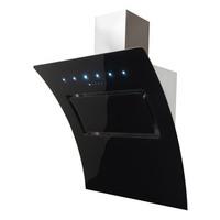 Luxair LA90 OMMA BK 90cm Omaggio Curved Cooker Hood in Black Glass
