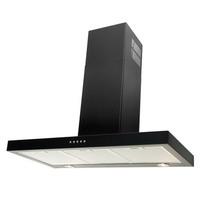 luxair la60 flt bk 60cm flt flat slim line cooker hood in matt black