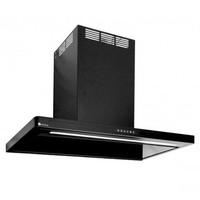 luxair la90 lin bk 90cm linea slim line glass cooker hood in matt blac