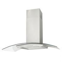 Luxair LA60 VAL SS 60cm VALORE Curved Glass Cooker Hood in Stainless S