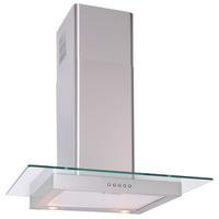 Luxair LA60 ST GL 60cm STRAIGHT GLASS Cooker Hood in Stainless Steel