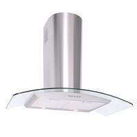 Luxair LA60 CVD SS 60cm CVD CURVED Glass Cooker Hood in Stainless Stee