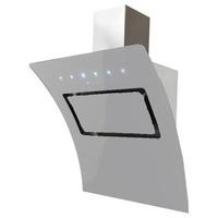 Luxair LA90 OMMA WH 90cm Omaggio Curved Cooker Hood in White Glass