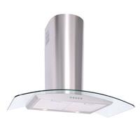 Luxair LA70 CVD SS 70cm CVD CURVED Glass Cooker Hood in Stainless Stee