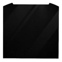 Luxair SP80 CVD BG 80cm Curved Glass Splashback in Black 750mm High