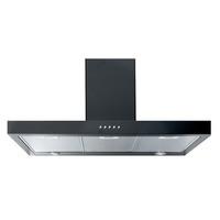 luxair la110 flt bk 110cm flt flat slim line cooker hood in matt black