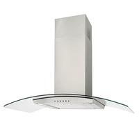 Luxair LA70 VAL SS 70cm VALORE Curved Glass Cooker Hood in Stainless S