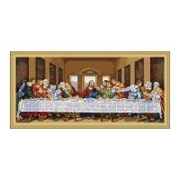 Luca-S Counted Petit Point Cross Stitch Kit The Last Supper 90cm x 40cm