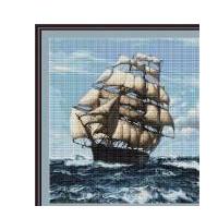 luca s counted petit point cross stitch kit tall ship ii 35cm x 28cm