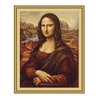 Luca-S Counted Petit Point Cross Stitch Kit Mona Lisa 28.5cm x 37.5cm