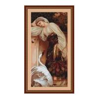 Luca-S Counted Petit Point Cross Stitch Kit Odalisca 20cm x 41cm