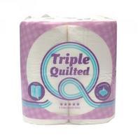 Luxury White 3-Ply Quilted Toilet Roll 10 Packs of 4 TQ4Pk