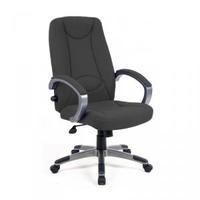 Lucca Fabric Manager Chair Charcoal