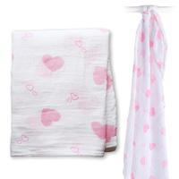 LuluJo Baby Muslin Swaddle - Sweet Heart