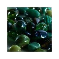 Lustre Beads. Greens