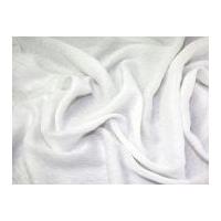 Lurex Textured Sparkle 'Fur' Dress Fabric White