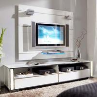 Lucent Express Gloss White Plasma Entertainment Stand