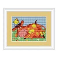 luca s counted cross stitch kit cow