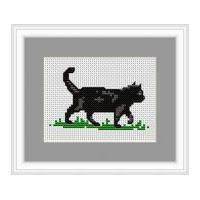 Luca-S Counted Cross Stitch Kit Black Cat