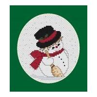 Luca-S Counted Cross Stitch Kit Mini Snowman