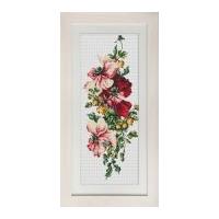 Luca-S Counted Cross Stitch Kit Dog Rose