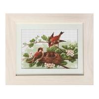 Luca-S Counted Cross Stitch Kit New chicks in Nest