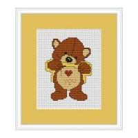 Luca-S Counted Cross Stitch Kit Love You Bear