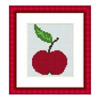 Luca-S Counted Cross Stitch Kit Apple 60mm x 85mm