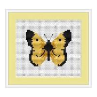 Luca-S Counted Cross Stitch Kit Butterfly 70mm x 60mm