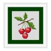 luca s counted cross stitch kit cherries ii