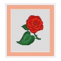 Luca-S Counted Cross Stitch Kit Rose