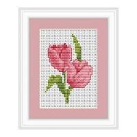 Luca-S Counted Cross Stitch Kit Tulips