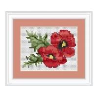 Luca-S Counted Cross Stitch Kit Poppies