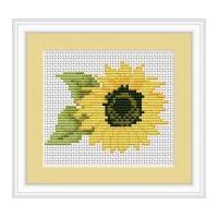 luca s counted cross stitch kit sunflower