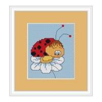 Luca-S Counted Cross Stitch Kit Ladybird in Love