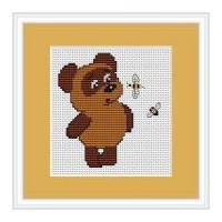 Luca-S Counted Cross Stitch Kit Bear & Bee