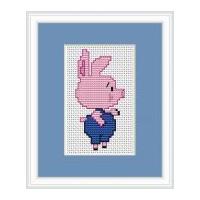 Luca-S Counted Cross Stitch Kit Pig