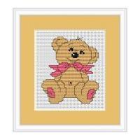 luca s counted cross stitch kit baby bear