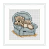 luca s counted cross stitch kit armchair bruno