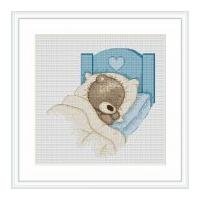 luca s counted cross stitch kit sleep tight bruno