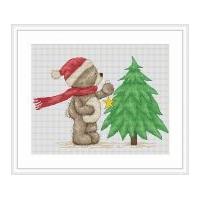 luca s counted cross stitch kit time for bruno to decorate the tree