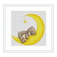 luca s counted cross stitch kit sweet dreams bruno