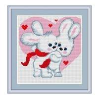 Luca-S Counted Cross Stitch Kit Love Bunnies