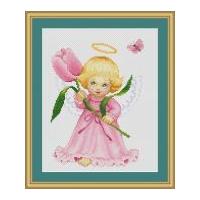 luca s counted cross stitch kit mother flower