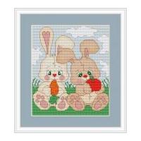 luca s counted cross stitch kit bunnies