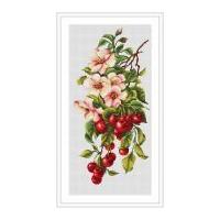 Luca-S Counted Cross Stitch Kit Composition with Cherries