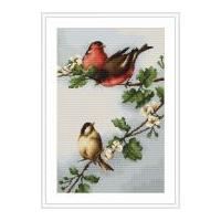 Luca-S Counted Cross Stitch Kit Birds on Branch